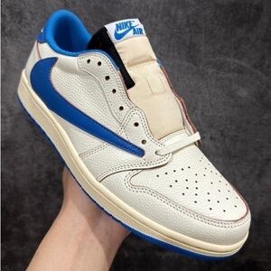 Jordan 1 Retro Low Fragment x Travis Scott “military blue”